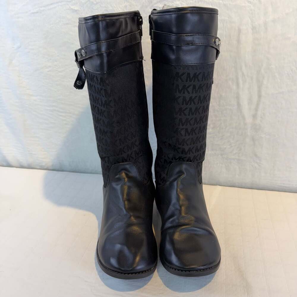 michael kors black riding boots girls size 4